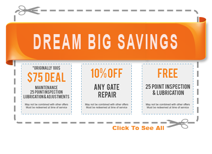 Dream Special Coupons Glendale Gate Repair